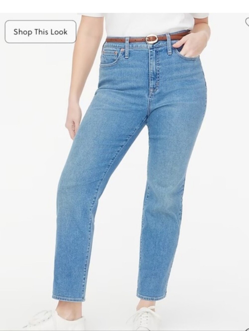 J crew 35 Sz 20 deep lake wash Petite curvy stovepipe jean in signature stretch+